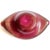 Mid-Century Modern Vintage Murano Burgundy Red White Gold Flecks Italian Art Glass Mid Century Centerpiece Bowl For Sale - Image 3 of 5