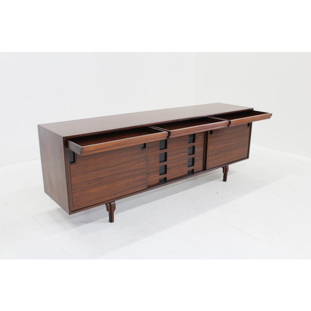 Wood Vintage Sideboard by Renato Magri for Cantieri Carugati, Italy, 1960s For Sale - Image 7 of 11