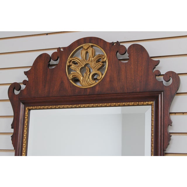 Chippendale Henkel Harris Model H-35 Chippendale Mahogany Mirror For Sale - Image 3 of 14