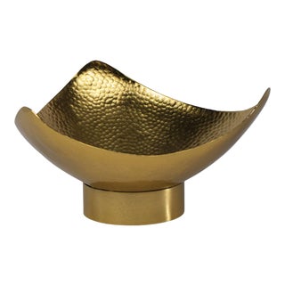 Regina Andrew Milo Steel Bowl, Brass, Small For Sale