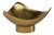 Regina Andrew Milo Steel Bowl, Brass, Small For Sale