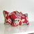 Ruby Red Vibrant Cottagecore Charm: Hana Chess in Ruby + Romo Miro in Beijing Blue + Down-Feather Filled Pillows = a Set of 4 For Sale - Image 8 of 17