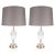 Metal Hollywood Crystal Urn Lamps with Brass Fittings - a Pair For Sale - Image 7 of 7