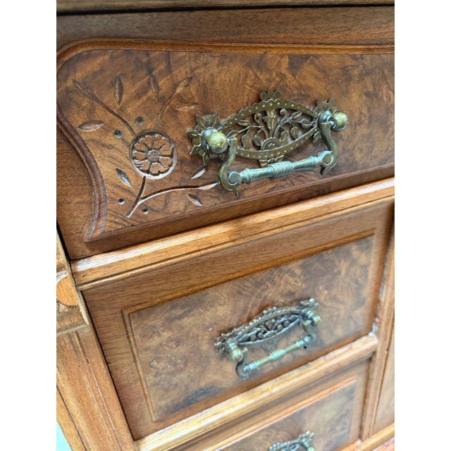 Brown Eastlake Commode Washstand, Late 19th Century For Sale - Image 8 of 12