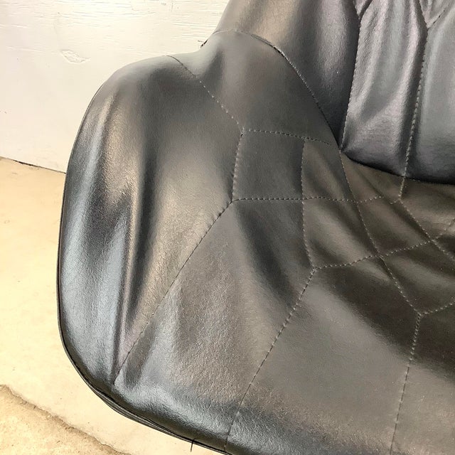 Vintage Modern Highback Swivel Lounge Chair For Sale - Image 12 of 12
