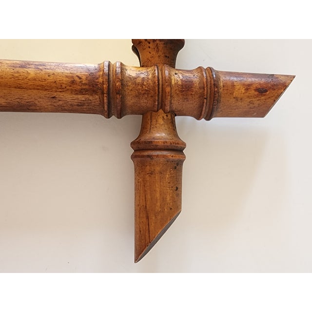 Antique French Faux Bamboo Wall Mirror For Sale - Image 9 of 12