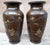 Metal Meiji Era Bronze Vases with Precious Metal Inlays by Kumagaya, Japan, 1890s, Set of 2 For Sale - Image 7 of 12