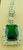 Contemporary 17 Carat Green Tourmaline and 4 Carat Diamond Pendant / Necklace 14 Karat Gold For Sale - Image 3 of 18