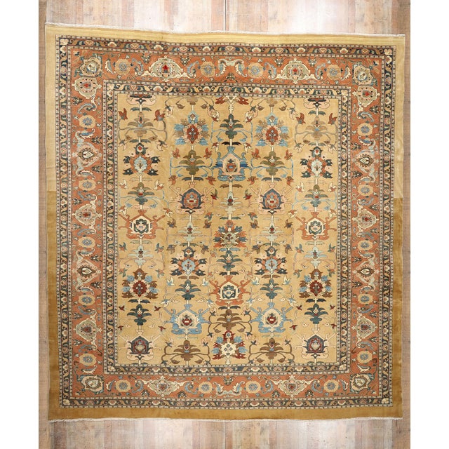 Vintage Persian Sultanabad Rug - 16'04 X 17'08 For Sale - Image 9 of 9