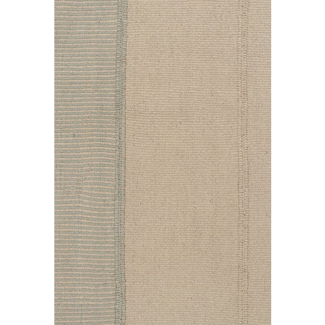 Rug & Kilim’s Contemporary Kilim in Blue & Beige For Sale In New York - Image 6 of 7