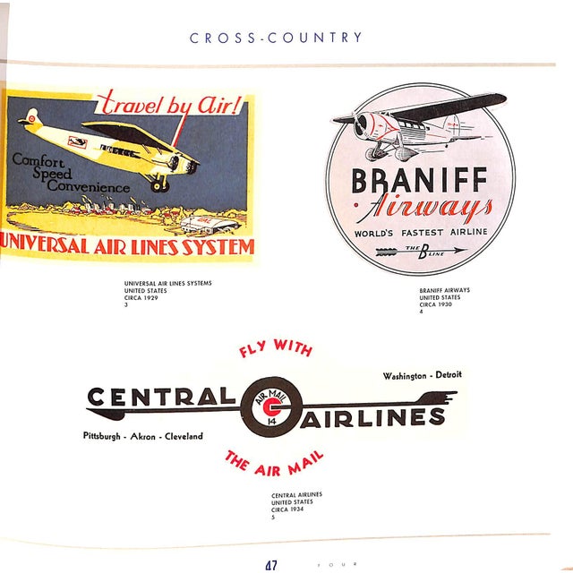 "En Route Label Art From the Golden Age of Air Travel" 1993 Johnson, Lynn & O'leary, Michael For Sale - Image 9 of 12