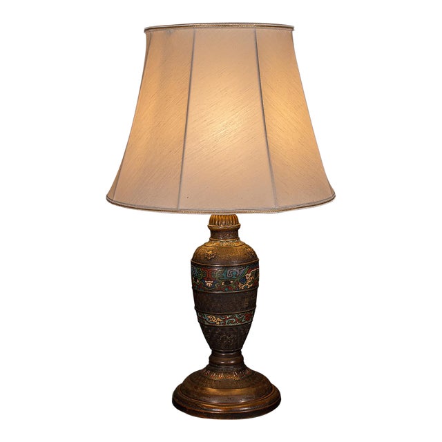 1850's Antique Cloisonne Lamp For Sale