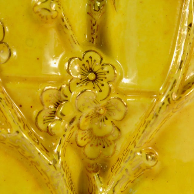 Royal Worcester Aesthetic Movement Bamboo Form Trompe l'Oiel Porcelain Vase For Sale - Image 11 of 12