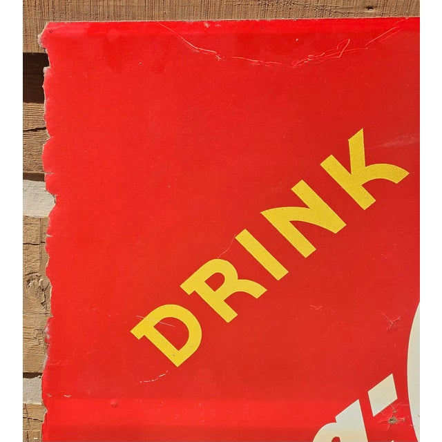 Wood Rare Antique Double-Sided Coke & Appalachian Cafe Menu Sign For Sale - Image 7 of 18