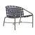 Brown Jordan Kantan Aluminum Suncloth Lounge Chair, Mica frame with Marine fabric For Sale - Image 12 of 12