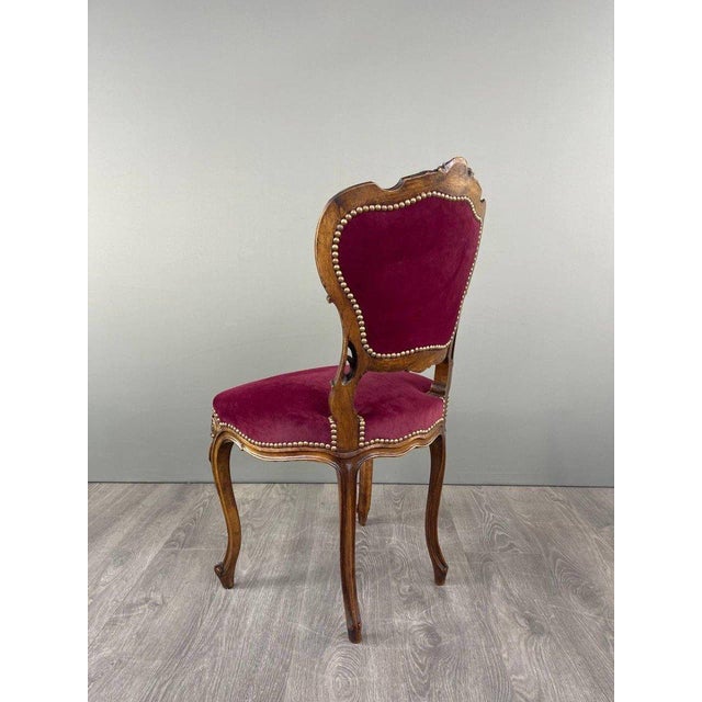 19th Century Louis XV Chair and Ottoman Set, 1890s, Set of 2 For Sale - Image 11 of 12