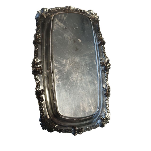 Metal 1930s Edwardian English Silverplate and Glass Lidded Butter Dish For Sale - Image 7 of 11