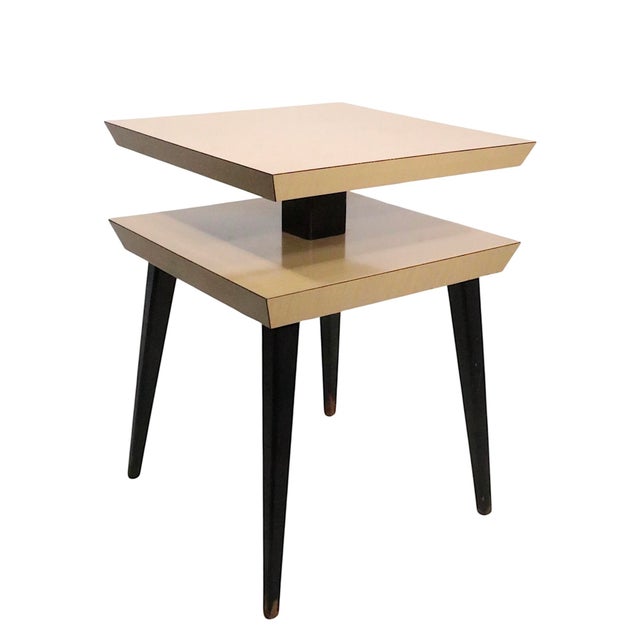 Mid Century Two Tier Side Table For Sale - Image 4 of 14