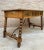 19th-Century French Hand Carved Oak Desk with Iron Stretcher & Solomonic Legs For Sale - Image 13 of 18