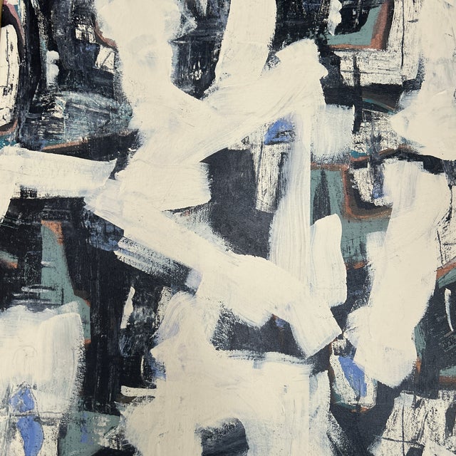 Contemporary original abstract painting by Stephen Heigh. Signed and framed. Measures 16x20 or 20.5x24.5 framed. Check out...