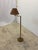 Gabriella Crespi Mid-Century Brass and Rattan Wrapped Floor Lamp With Wicker Shade, 1960s For Sale - Image 4 of 12