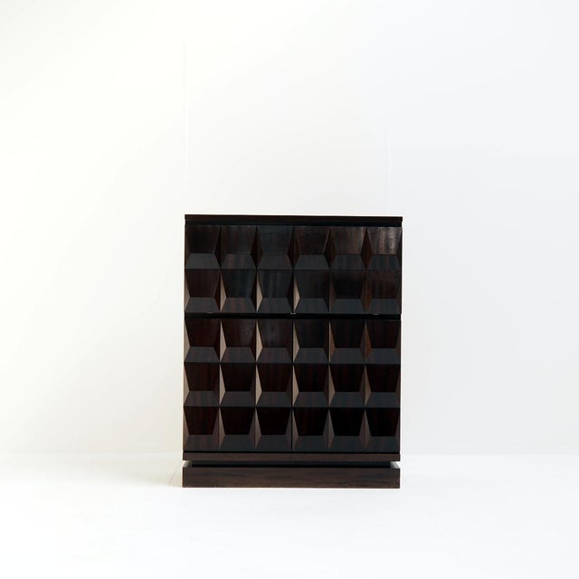 Mid-Century Modern Brutaliat Oak Cabinet from De Coene Frères, 1970s For Sale - Image 10 of 15