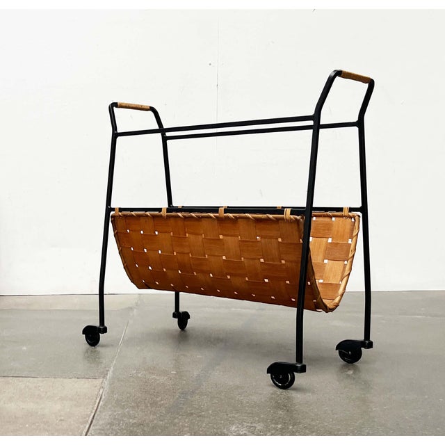 Mid-Century Modern Mid-Century Modern German Serving Cart with Tray, 1960s For Sale - Image 3 of 18