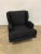 Black Custom Made Lounge Chair in Black Sherpa For Sale - Image 8 of 13