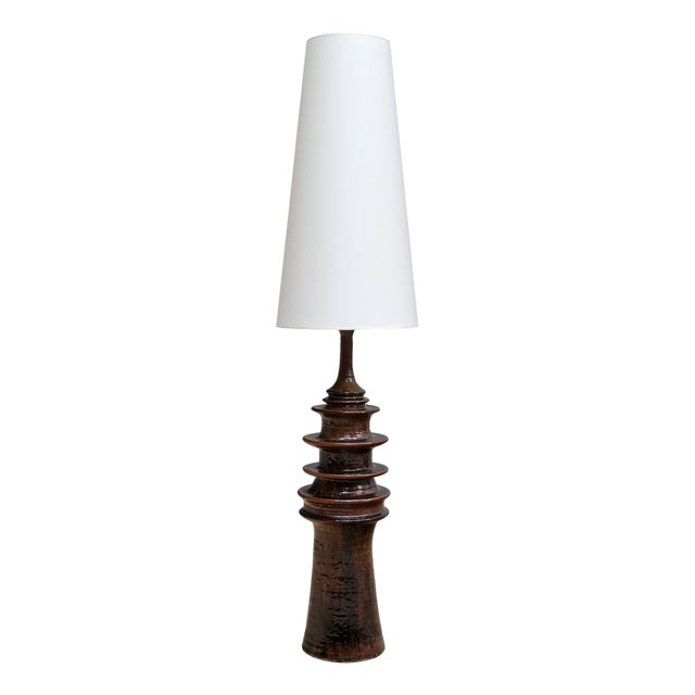 Cole Floor Lamp in Ceramic by Carl Cunningham for Algutsboda, Sweden, 1983 For Sale