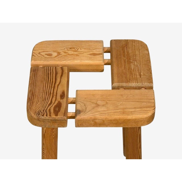 Olof Ottelin Attr., Finnish Mid-Century Modern, Stool, Pine, Finland, 1950s For Sale In New York - Image 6 of 8