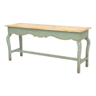 Niermann Weeks French Provincial Style Painted Wood Console Table For Sale