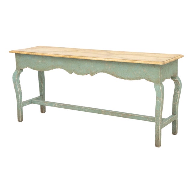 Niermann Weeks French Provincial Style Painted Wood Console Table For Sale