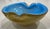 Murano Vintage MCM Alfredo Barbini Murano Art Glass Bowl Ashtray Blue & Brown For Sale - Image 4 of 9