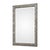 This flowing leaf design features a delicate, 3-dimensional texture, finished in a lightly burnished metallic silver....