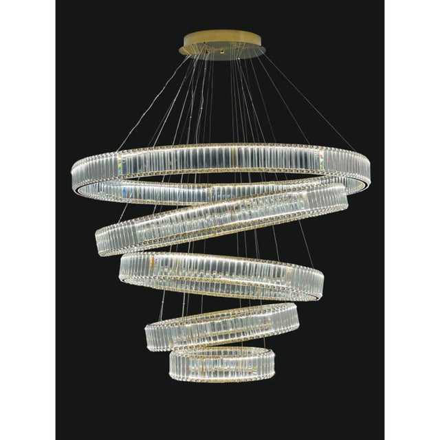 Collection Orione Chandelier in Metal and Crystal by Jago For Sale - Image 6 of 9