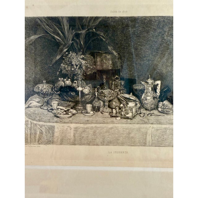 A stunning tablescape featuring everyone's favorite course of the evening: dessert! This lithograph, produced in the late...