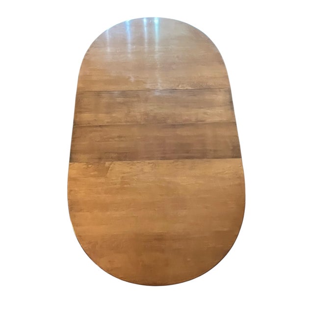 Mid-Century Modern Vintage Pennsylvania House Maple Dining Table With 2 Leaves For Sale - Image 3 of 18