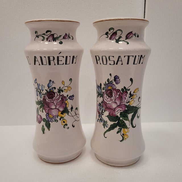 19th Century Albarelos, Strasburg Luneville Porcelain, France For Sale - Image 6 of 12