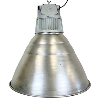 Large Industrial Aluminium Pendant Light from Elektrosvit, 1960s For Sale