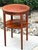 Vintage, Mahogany, Round End/Side Table, With Shelf, and Inlaid Wood Design, Federal Style, 1950’s For Sale In South Bend - Image 6 of 11