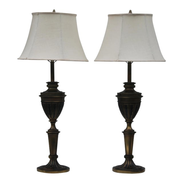 1940's Neoclassic Italian Provincial Table Lamps a - Pair For Sale