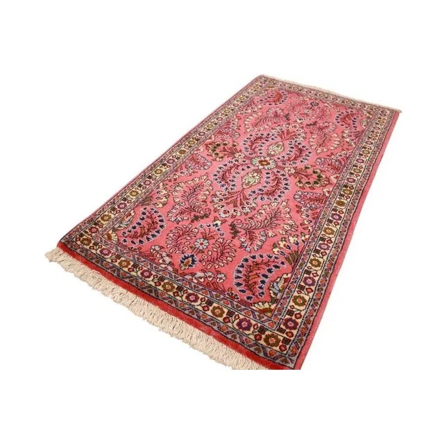 Textile Middle Eastern Hand-Knotted Sarough Rug For Sale - Image 7 of 10