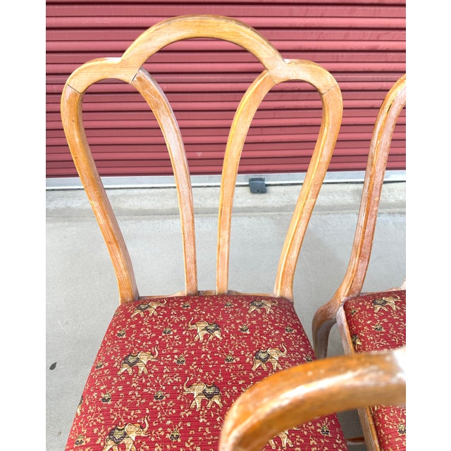 Vintage Mid 20c Gustavian Style Cerused Dining Chairs-Set of 6 For Sale - Image 9 of 12