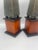 Traditional Late 20th Century Pair of Tall Decorative Obelisks With Antiqued Metal and Wood Bases For Sale - Image 3 of 5