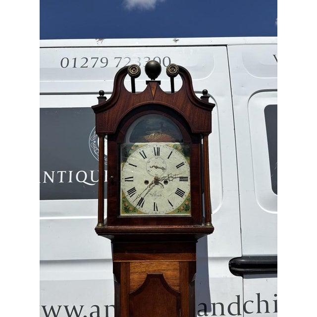 Georgian 8 Day Longcase Clock, Case Signed Henry Blow, Lincoln. Size :- 205 cms tall, base on a 48 cms wide & 24 cms...