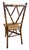 Early 20th Century Antique Tortoise Rattan Bamboo Side Chair For Sale - Image 5 of 11