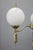 Vintage Czechoslovak Floor Lamp in Brass with Milky Glass Shades, 1970s For Sale - Image 6 of 13