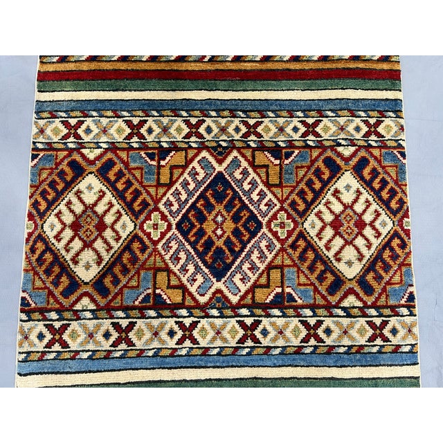 Multicolor Khorjin-Design Wool Runner Rug, 2'7