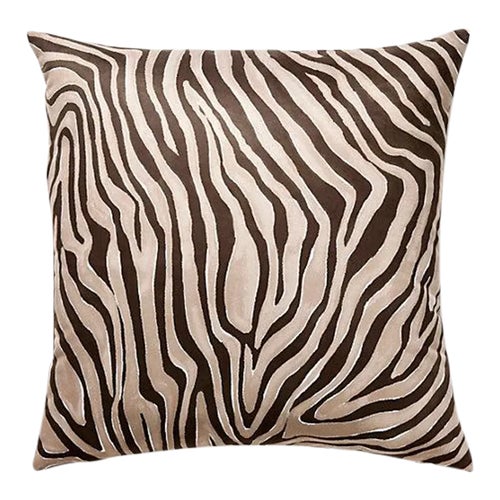 The House of Scalamandré Kenya Faux Suede Pillow, Graphite - Main Image