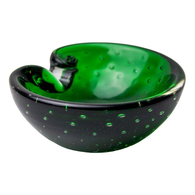 Sommerso Cactus Ashtray in Murano Glass attributed to Seguso, Italy, 1970s For Sale